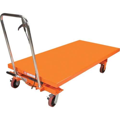 Table &eacute;l&eacute;vatrice &agrave; ciseaux hydraulique, 63" lo x 31-1/2" la, Acier, Capacit&eacute; 1100 lb Sécurité Médic