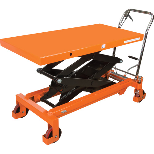 Hydraulic Scissor Lift Table, 48" L x 24" W, Steel, 1540 lbs. Capacity Sécurité Médic