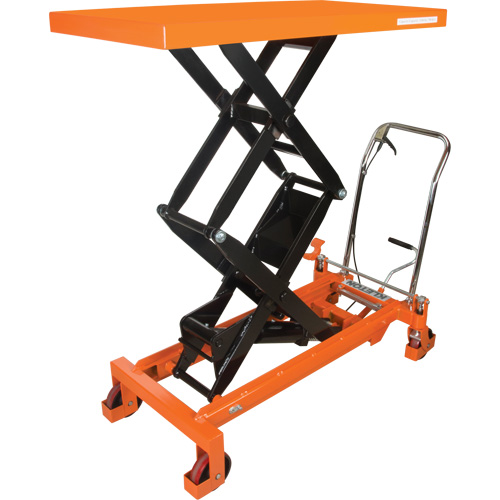 Hydraulic Scissor Lift Table, 48" L x 24" W, Steel, 1540 lbs. Capacity Sécurité Médic