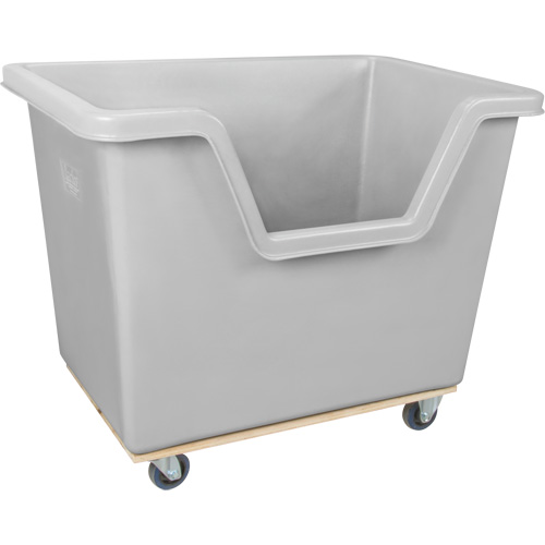 Chariot-caisse &agrave; c&ocirc;t&eacute; ouvert, Poly&eacute;thyl&egrave;ne, 45-3/4" lo x 31-1/4" la x 37-3/4" h, Volume 22 pi³, Capacit&eacute; 1000 lb Sécurité Médic