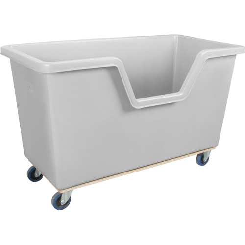 Chariot-caisse &agrave; c&ocirc;t&eacute; ouvert, Poly&eacute;thyl&egrave;ne, 63" lo x 34-1/4'' la x 38-1/2" h, Volume 24 pi³, Capacit&eacute; 1200 lb Sécurité Médic