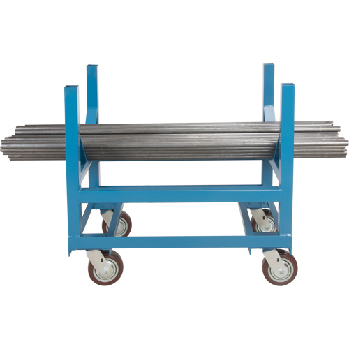 Pipe & Bar Cradle Truck, 36" L x 24" W x 34" H, 2500 lbs. Capacity, Polyurethane Wheels Sécurité Médic