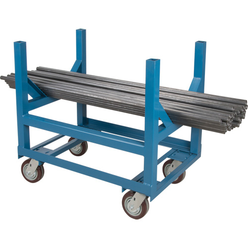 Pipe & Bar Cradle Truck, 36" L x 24" W x 34" H, 2500 lbs. Capacity, Polyurethane Wheels Sécurité Médic