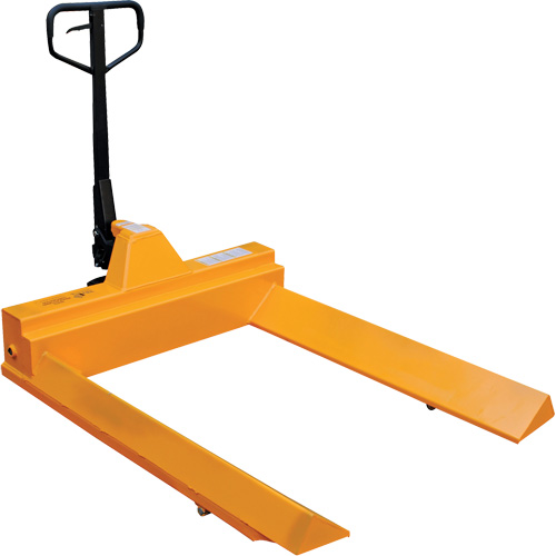 Transpalette pour mat&eacute;riaux en rouleaux, Acier, 48" lo x 7,5" la, Capacit&eacute; 4000 lb Sécurité Médic