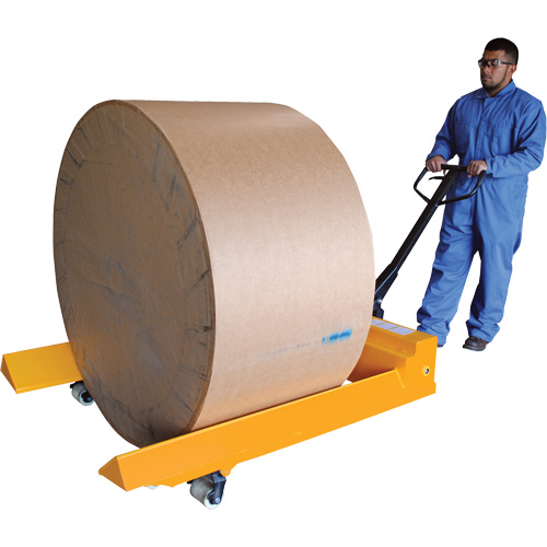 Transpalette pour mat&eacute;riaux en rouleaux, Acier, 48" lo x 7,5" la, Capacit&eacute; 4000 lb Sécurité Médic