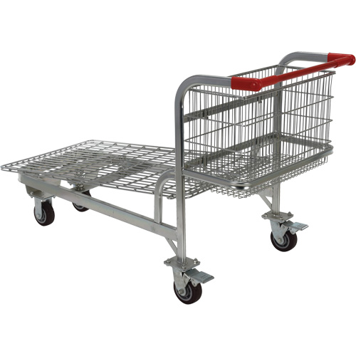 Chariot en treillis emboîtable, Acier, 28-3/4" x 37-1/16" x 59-5/8", Capacit&eacute; 275 lb Sécurité Médic