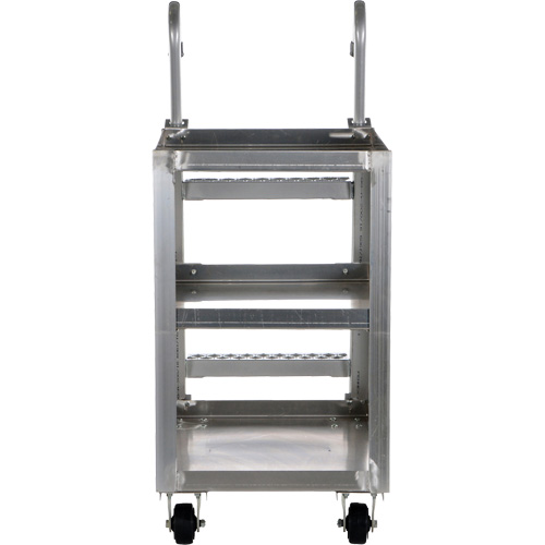 Stockpicker Truck, Aluminum, 21-7/8" W x 40" D, 3 Shelves, 660 lbs. Capacity Sécurité Médic