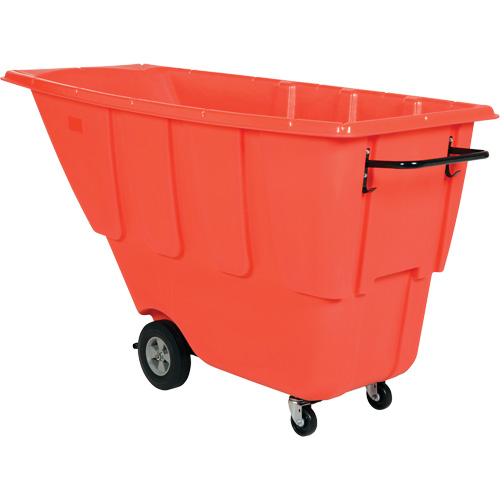 Chariot basculeur, Poly&eacute;thyl&egrave;ne, 0,5 vg³, Capacit&eacute; de charge de 450 lb Sécurité Médic