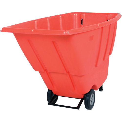 Chariot basculeur, Poly&eacute;thyl&egrave;ne, 0,5 vg³, Capacit&eacute; de charge de 450 lb Sécurité Médic