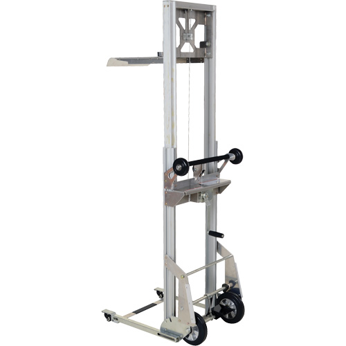 Appareil de levage portatif en aluminium, M&eacute;canisme Pompe au pied, Capacit&eacute; de 200 lb, Levage max de 61" Sécurité Médic