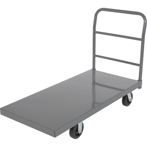 Chariot &agrave; plateforme, 48" lo x 24" la x Capacit&eacute; 2000 lb, Roues en Caoutchouc Sécurité Médic