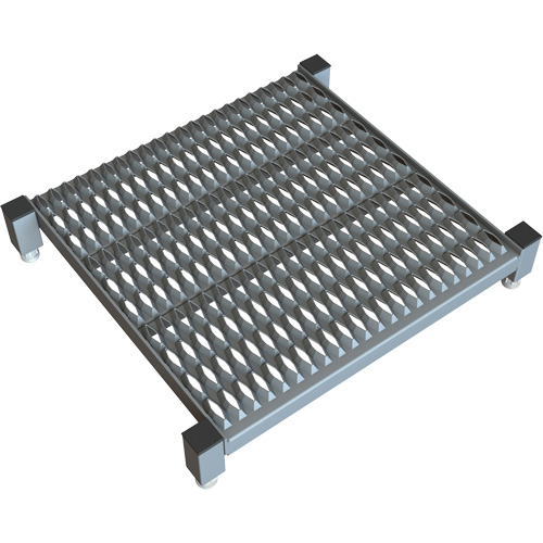 Adjustable Height One-Step Work Platform, 24" W x 24" D, 800 lbs. Capacity, All-Welded Sécurité Médic