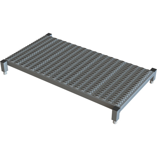 Adjustable Height One-Step Work Platform, 24" W x 48" D, 800 lbs. Capacity, All-Welded Sécurité Médic