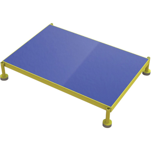 Adjustable Height One-Step Work Platform, 24" W x 36" D, 800 lbs. Capacity, All-Welded Sécurité Médic