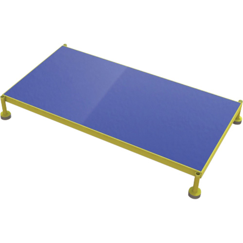 Adjustable Height One-Step Work Platform, 24" W x 48" D, 800 lbs. Capacity, All-Welded Sécurité Médic