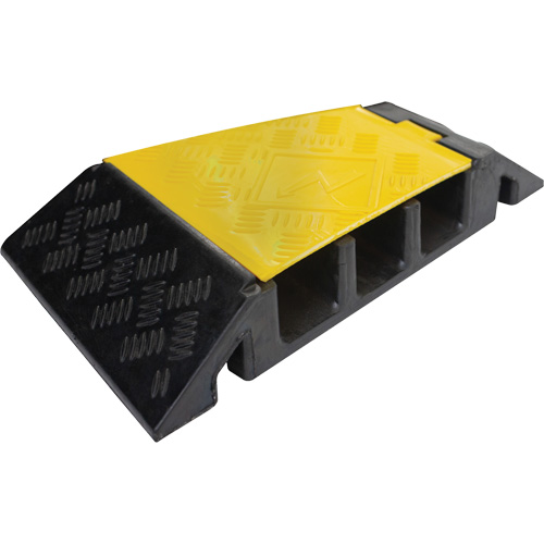 Protecteur de c&acirc;ble tourne-&agrave;-droite robuste Powerhouse, 3 canaux, 12" lo x 19,75" la x 3" h Sécurité Médic