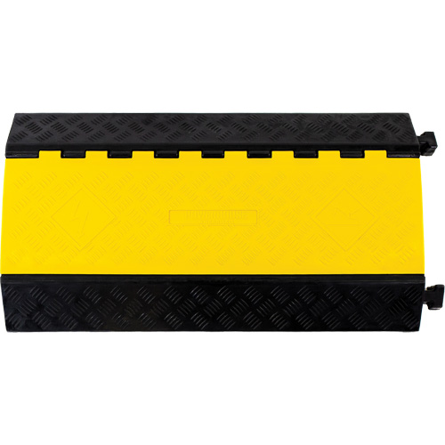 Powerhouse Heavy-Duty Straight Cable Protector, 3 Channels, 36" L x 19.75" W x 3" H Sécurité Médic