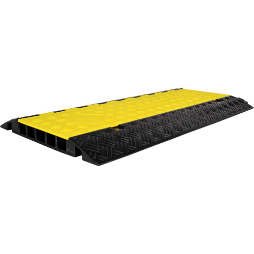 Powerhouse Medium-Duty Straight Cable Protector, 5 Channels, 36" L x 19.63" W x 2.25" H Sécurité Médic