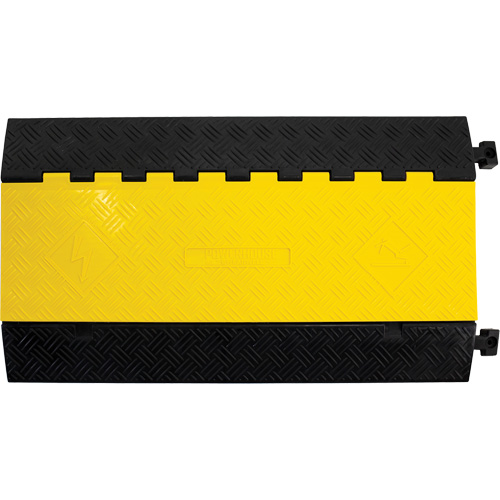 Powerhouse Medium-Duty Straight Cable Protector, 5 Channels, 36" L x 19.63" W x 2.25" H Sécurité Médic