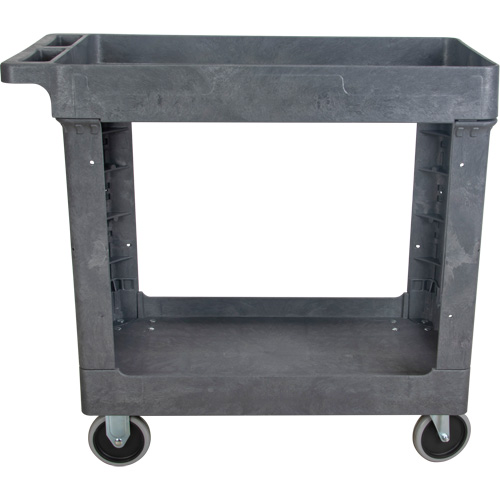Utility Service Cart, 2 Tiers, 16-1/2" x 32-1/2" x 34-1/2", 550 lbs. Capacity Sécurité Médic