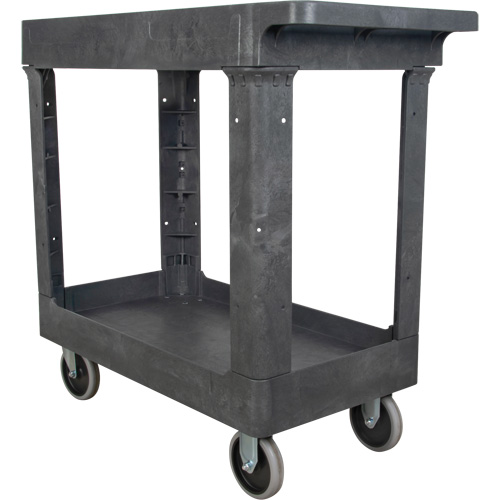 Utility Service Cart, 2 Tiers, 16-1/2" x 32-1/2" x 34-1/2", 550 lbs. Capacity Sécurité Médic
