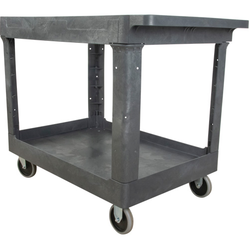 Chariot utilitaire pour l'entretien, 2 tiers, 24-5/8" x 32-1/2" x 40", Capacit&eacute; 550 lb Sécurité Médic