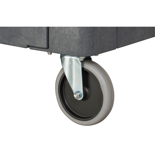 Chariot utilitaire pour l'entretien avec tablette plate, 2 tiers, 25-1/4" x 32-1/4" x 44", Capacit&eacute; 550 lb Sécurité Médic