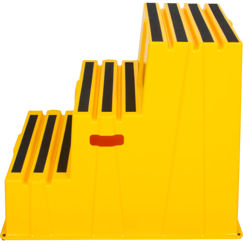 Industrial Step Stool, 3 Steps, 34-13/16" x 22-7/16" x 28-1/2" High Sécurité Médic