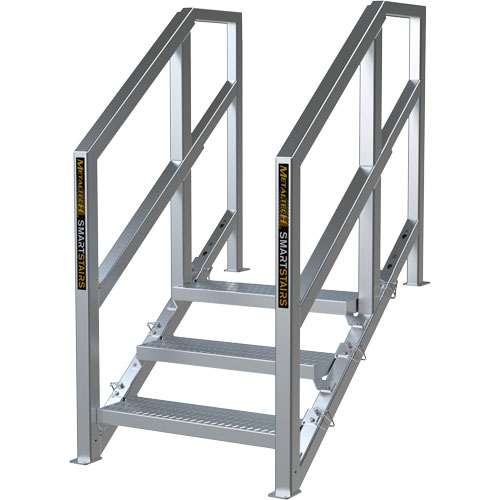 Escalier Smartstairs t&eacute;lescopique &agrave; 3-5 marches en aluminium Sécurité Médic