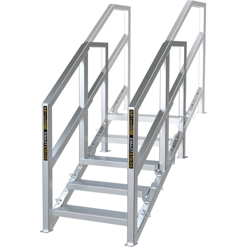 Escalier Smartstairs t&eacute;lescopique &agrave; 3-5 marches en aluminium Sécurité Médic