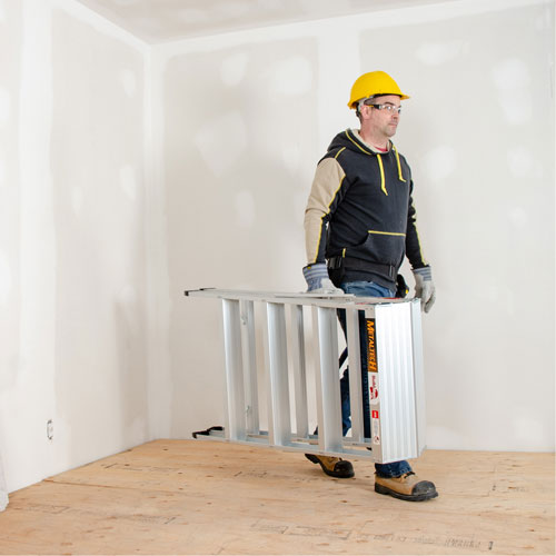 Portable Work-Stand Saw Horse, Aluminum Frame, 12-1/4" D x 48" H Sécurité Médic