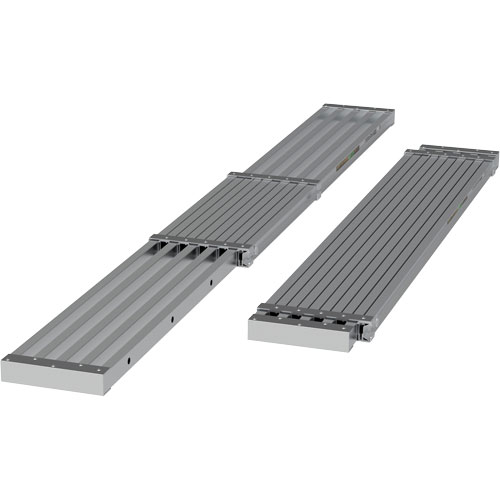 Planche de travail t&eacute;lescopique, 108" la x 12" pr, Capacit&eacute; de 250 lb, D&eacute;mont&eacute; Sécurité Médic