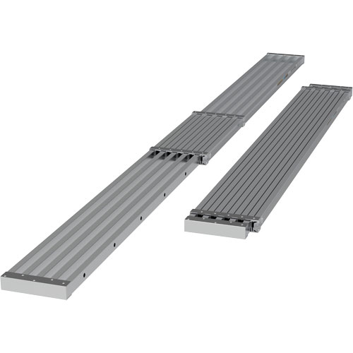 Planche de travail t&eacute;lescopique, 156" la x 12" pr, Capacit&eacute; de 250 lb, D&eacute;mont&eacute; Sécurité Médic