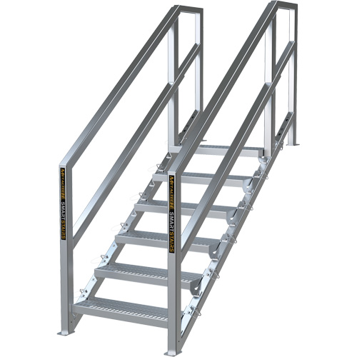 SmartStairs 6-10 Steps Modular Construction Stair System, 75" H Sécurité Médic