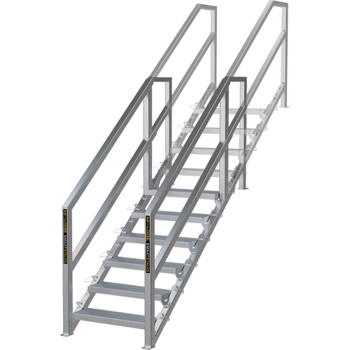 SmartStairs 6-10 Steps Modular Construction Stair System, 75" H Sécurité Médic