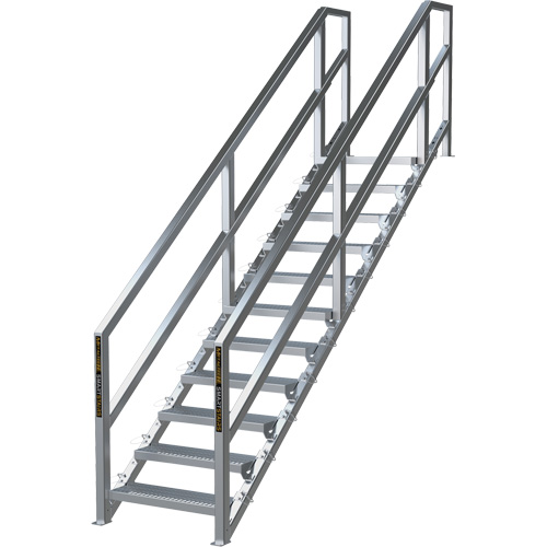 Syst&egrave;me d'escalier modulaire pour la construction de 11-16 marches SmartStairs, 120" ha Sécurité Médic
