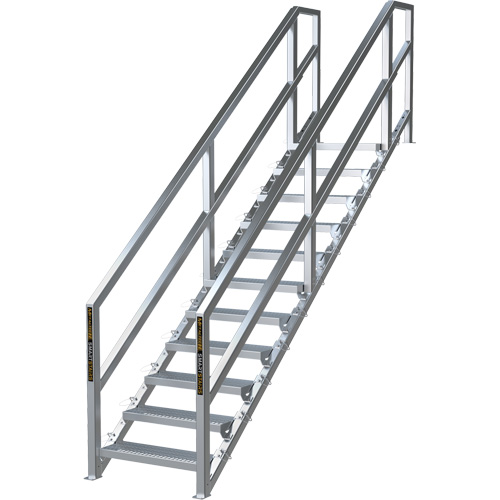 Syst&egrave;me d'escalier modulaire pour la construction de 11-16 marches SmartStairs, 120" ha Sécurité Médic