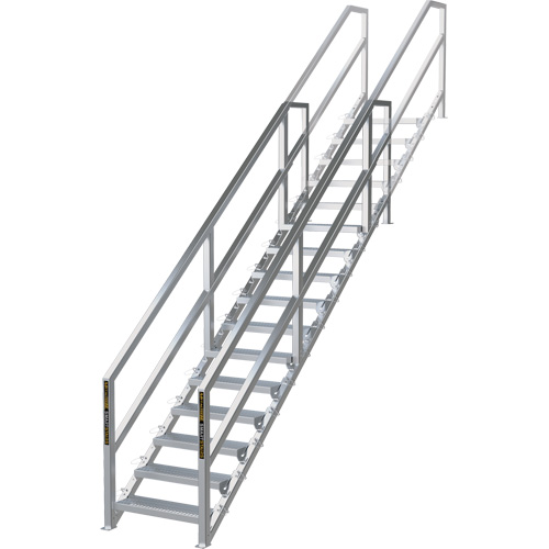 Syst&egrave;me d'escalier modulaire pour la construction de 11-16 marches SmartStairs, 120" ha Sécurité Médic