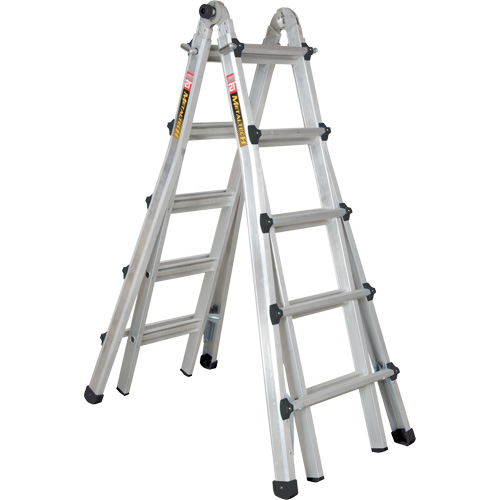 &eacute;chelle t&eacute;lescopique multifonction, Aluminium, 300 lb, CSA calibre 1A Sécurité Médic