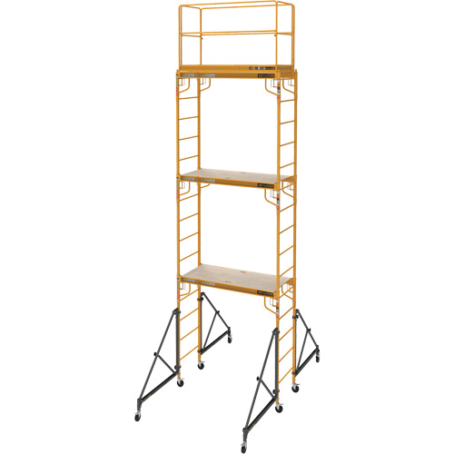 Complete 18' Drywall  Baker Scaffold Tower Set, 122" D x 236" H Sécurité Médic