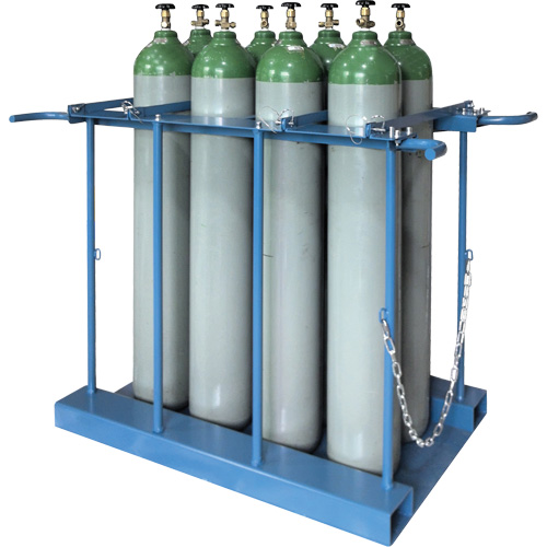 8-Cylinder Forklift Cylinder Storage Caddy Sécurité Médic