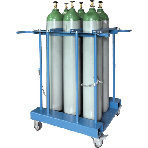 6-Cylinder Forklift Cylinder Storage Caddy Sécurité Médic
