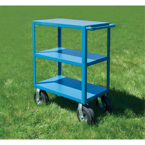  Chariot &agrave; tablettes pour l'ext&eacute;rieur, 3 Tiers, 18" la x 39" h x 33" p, Capacit&eacute; 1200 lb Sécurité Médic