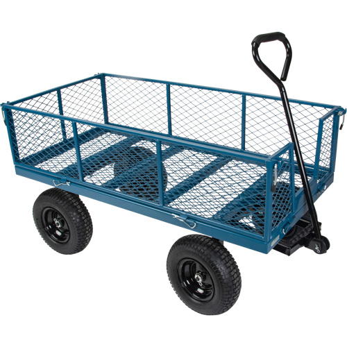 Wagon with Drop Sides, 24" W x 48" L, 800 lbs. Capacity Sécurité Médic