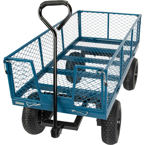 Wagon with Drop Sides, 24" W x 48" L, 800 lbs. Capacity Sécurité Médic