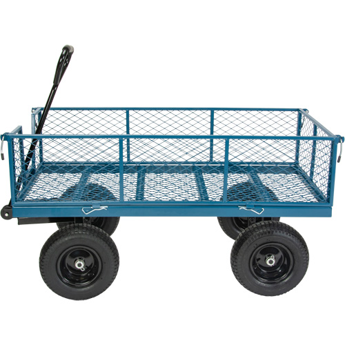 Wagon with Drop Sides, 24" W x 48" L, 800 lbs. Capacity Sécurité Médic