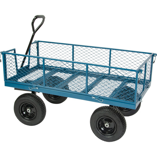 Wagon with Drop Sides, 24" W x 48" L, 800 lbs. Capacity Sécurité Médic