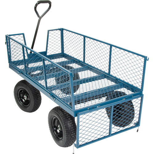 Wagon with Drop Sides, 24" W x 48" L, 800 lbs. Capacity Sécurité Médic