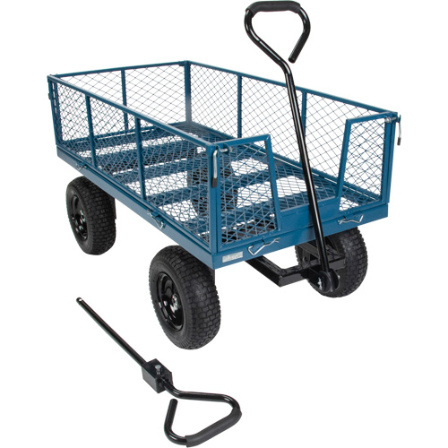 Wagon with Drop Sides, 24" W x 48" L, 800 lbs. Capacity Sécurité Médic