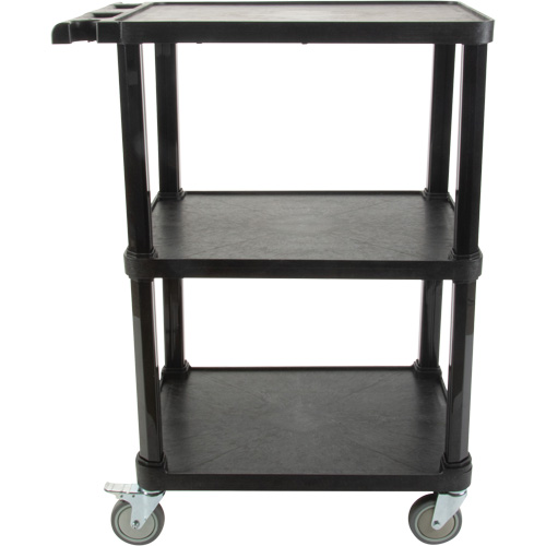 Chariot utilitaire avec tablette plate, 3 tiers, 18-1/8" x 37-3/8" x 27-3/4", Capacit&eacute; 330 lb Sécurité Médic